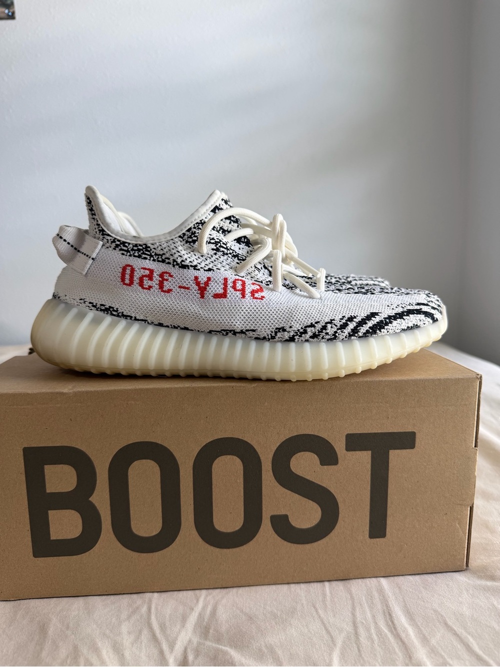'Zebra' Yeezys - Picture 6 of 7